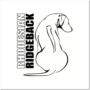 Rhodesian Ridgeback profile dog gift idea Posters and Art